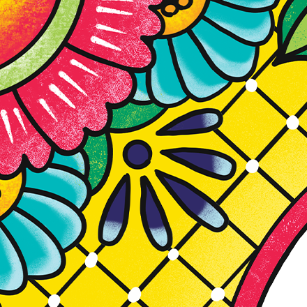 close up of Latinx Heritage Month 2022 branding